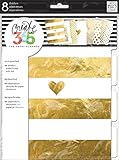 me & my BIG ideas DIV-01 Create 365 The Happy Planner Gold Foil Dividers