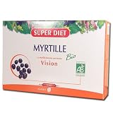 SuperDiet Jus de Myrtille Bio Fortifiant de la Vue 20 ampoules de 15ml soit 300ml