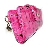 Liz Claiborne Pink Croc Patent Leather Cell Phone Pouch Case ~ Liz Claiborne