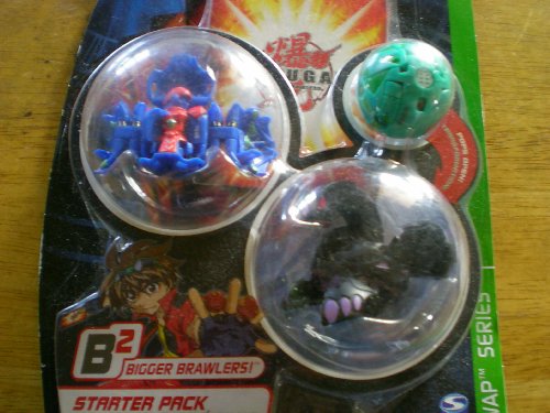 Bakugan Bakuswap Starter Pack (Blue Larslion, Black Wavern, Green Mystery Ball)