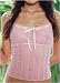 Eberjey Picket fences peasant spaghetti strap camisole