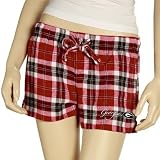 Georgia Bulldogs Ladies Red Plaid Roll Call Pajama Shorts