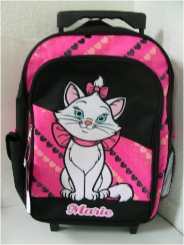 Marie The Cat Backpack Luggage : School Backpack w/ wheel