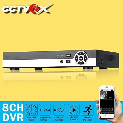 Cctvex 8CH Channel 960H Security Camera DVR Digital Video Recorder With HDMI Output Home Video Surveillance Mobile Phone Monitoring