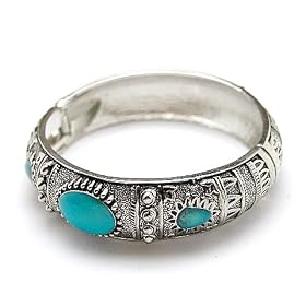 lead compliant brighton look cuff bracelet (turquoise color)