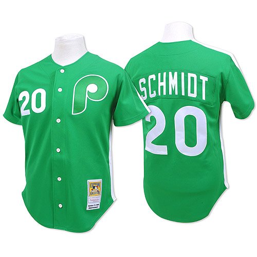 Philadelphia Phillies Authentic 1981 Mike Schmidt St. Patrcik's Day Jersey By Mitchell & Ness Size 52