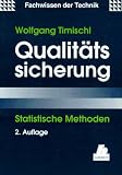 Qualit�tssicherung: Statistische Methoden