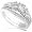 1.00ctw Round Brilliant Diamond Wedding Ring Set in 14kt White Gold (HI/SI-I1) - Size 5