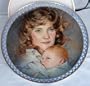 Bing & Grondahl Porcelain Collectors Collectible 8" Plate Mother and Daughter: Gentle Love - INGRID AND LISE