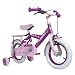 Hudora 10215 - Kinderfahrrad RS-4, Luftreifen 30,5 cm (12 Zoll) mit St�tzr�dern, pink / rosa