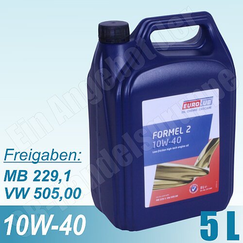 5 Liter EuroLub Motorenöl 10W-40