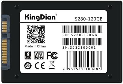 KingDian 2.5 " SATA III Internal Solid State Drive S280 120Gb Speed Upgrade Kit for Desktop PCs and MacPro