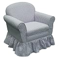 Kids' Gingham Chair - Lavender
