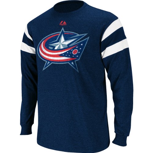Majestic Columbus Blue Jackets Clear Shot Long Sleeve T-Shirt Extra Large