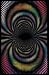 Magnetic Fantasy (Circles) Flocked Blacklight Poster Print - 24" X 36"