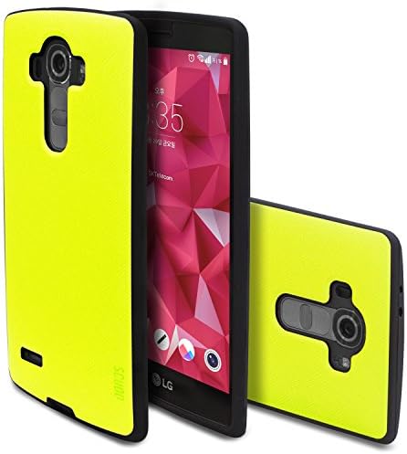 LG G4 Case, Scudo [Vivid Shield Saffiano] LG G4 Case Compatible with Leather, LG G4 Case Drop Protection, LG G4 Case Slim [2mm] TPU Cover, LG G4 Case Yellow