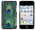 Peacock Feather Embossed Hard Case for Apple iPod Touch 4, 4G (4th Generation)