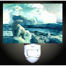 Arctic Polar Bear Decorative Night Light
