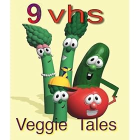 Veggie Tales VHS Clamshell Case 9 Pack: Esther, the Girl Who Became Queen / Dave & the Giant Pickle / Larry Boy & the Fib From Outer Space / Lyle the Kindly Viking / Toy That Saved Christmas / Larry Boy & the Rumor Weed / Where's God When I'm Scared? / Ultimate Silly Song Collection / Very Silly Songs