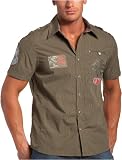 Pepe Jeans - Pepe Jeans Men's Jazwo Short Sleeve Woven Shirt