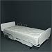 Queen Base/Mattress Hospital Essentials Essential Heavy Duty Hospital Bed Base and Mattress Set in Queen Size