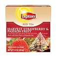 Cheap Deals on Lipton Red Tea, Harvest Strawberry & Passion Fruit, Tea Bags, 20-Count Boxes (Pack of 6)