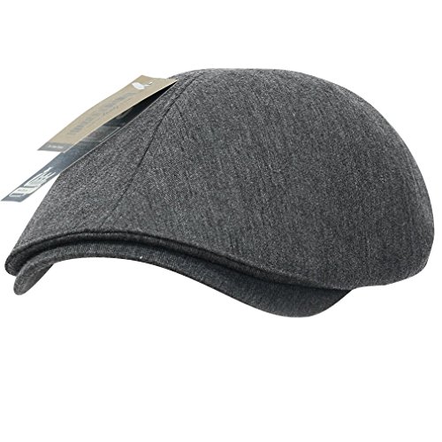 ililily Cotton Flat Cap Cabbie Hat Gatsby Ivy Cap Irish Hunting Hat Newsboy