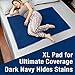 Waterproof Mattress Pad, Dark Colored to Hide Stains, Extra Large 34 x 54 â€“ Quilted, Bed Pad for Incontinence Washable, for Adults and Kids