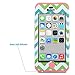 ULAK iPhone 5C Case, 3in1 Anti Slip iPhone 5C Case Hybrid with Soft Flexible Inner Silicone Skin Protective Case Cover for Apple iPhone 5C Green Wave + Coral Pink