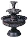 Sunterra 611130C Trinidad Fountain with Pump, Weathered Iron