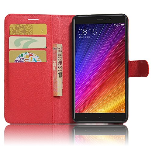 SoftFloat Book wallet PU leather case cover for Xiaomi Mi Mix mobile phone - Red