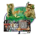 Tarzan - Two Villains with Cage and Temple Background