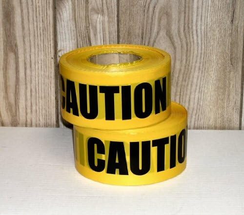 Storm Stripes Barricade Tapes, CAUTION, 3,8 MM - Individual Roll