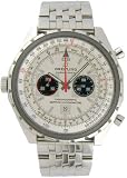 51XX57EFRBL. SL160  Breitling Navitimer Chronomatic Steel Chronograph Mens Watch A4136012 G589SS