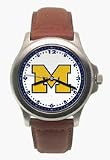 Michigan Wolverines Rookie Watch with Leather Band - Men's