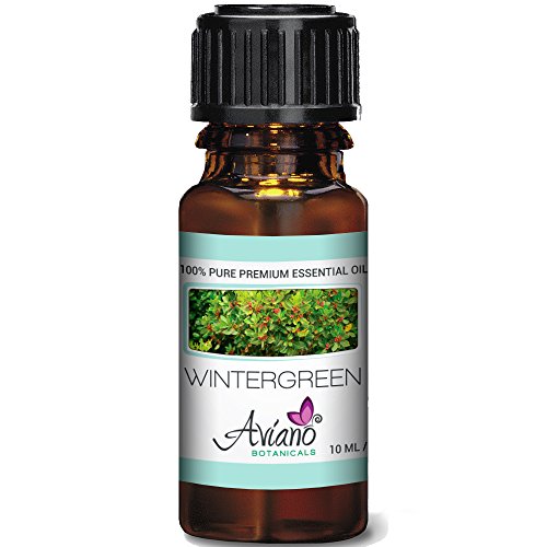 Wintergreen Essential Oil - 100% Pure Blue Diamond Therapeutic Grade By Avíanō Botanicals (10 ml)