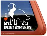 I Love My Bernese Mountain Dog Vinyl Window Decal Dog Sticker