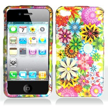Premium - Apple iPhone 4 Spring Garden Cover - Faceplate - Case - Snap On - Perfect Fit Guaranteed