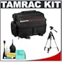 Tamrac 606 Zoom Traveler 6 Digital SLR Camera Bag (Black) + Tripod + Accessory Kit for Canon Rebel T3, T3i, T1i, T2i, EOS 60D, 5D, 7D, Nikon D3000, D3100, D5000, D5100, D7000, D300s, Olympus Evolt E-5, E-30, E-620 & Sony Alpha A560, A580, A33, A35, A55