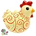 Tirelire Poule en Papier mâché vernis Objet de décoration maison Artisanat, Arabesque