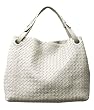 Bottega Veneta Woven Cream Leather Cinched Tote 179320/V00A2/9541
