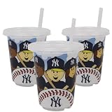 MLB New York Yankees Baby Fanatic Sip N Go Cups, Pack of 3 MLB New York Yankees Baby Fanatic Sip N Go Cups, Pack of 3