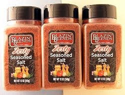 Blazin' Blends Zezty Seasoned Salt (12 oz each) THREE BOTTLES