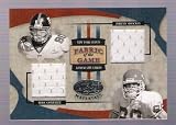 TONY GONZALEZ JEREMY SHOCKEY 2005 Leaf Certified Materials Fabric of the Game DUAL JERSEY Card #052 of only 100 Made! Atlanta Falcons Carolina Panthers Football