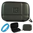 Black EVA Durable 5.2-inch Protective GPS Carrying Case with Removable Carbineer for Garmin dezl 50LM/50 / 2450 / 1450NOH / 2460LT 5 inch Portable GPS Navigation System + SumacLife TM Wisdom Courage Wristband