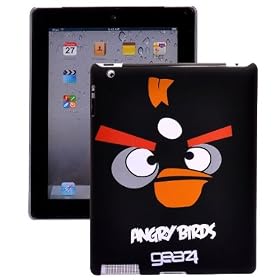 Gear4 Angry Birds Hard Back Case Cover for Apple iPad 2(Black Angry Bird)