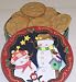 Gourmet Food : Scott's Cakes 1 lb. Peanut Butter Cookies in a Seasons Greetings Tin