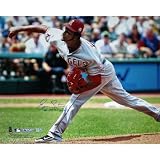 Ervin Santana Los Angeles Angels of Anaheim 16x20 Road Jersey Pitching Autographed Photograph