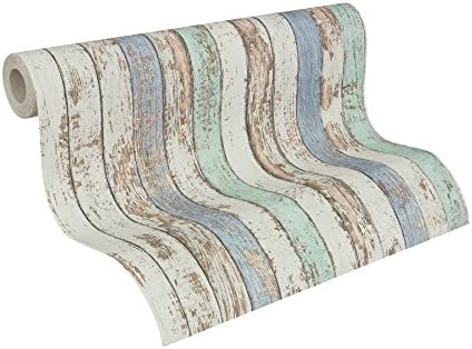 A.S. Création vinyl wallpaper Dekora Natur 6 959141 blue brown white