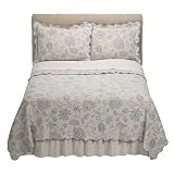 Matelasse Coverlet Set - Blue